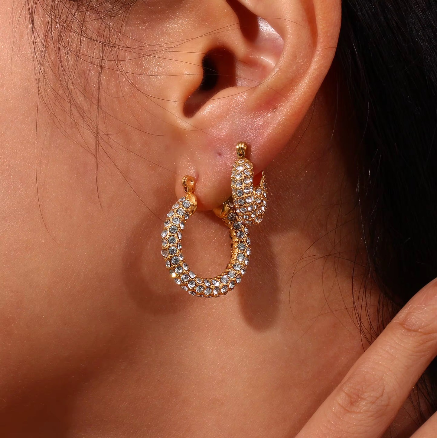 Layali Zircon Hoops